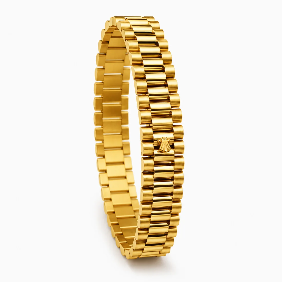 Bracciale president in oro giallo 18 kt con chiusura orologio