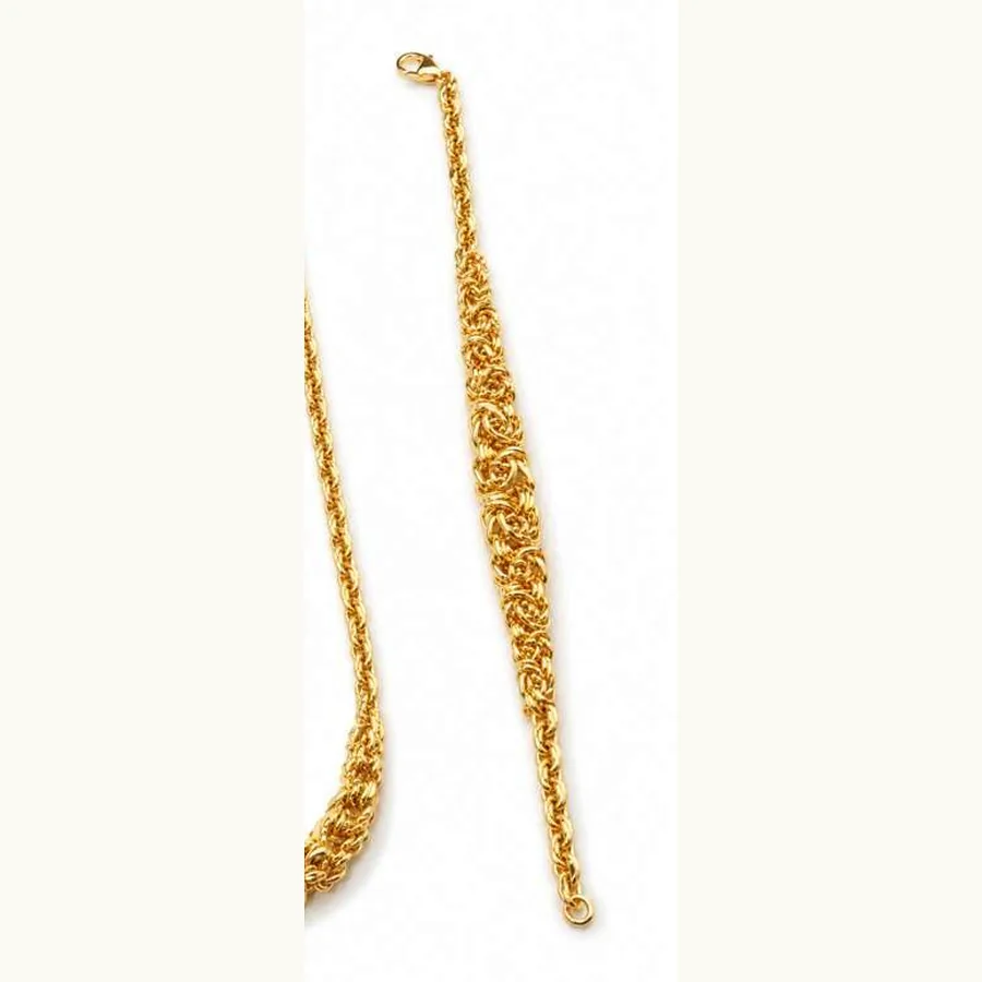 Bracciale Radko bizantino degradé in oro giallo 18 kt